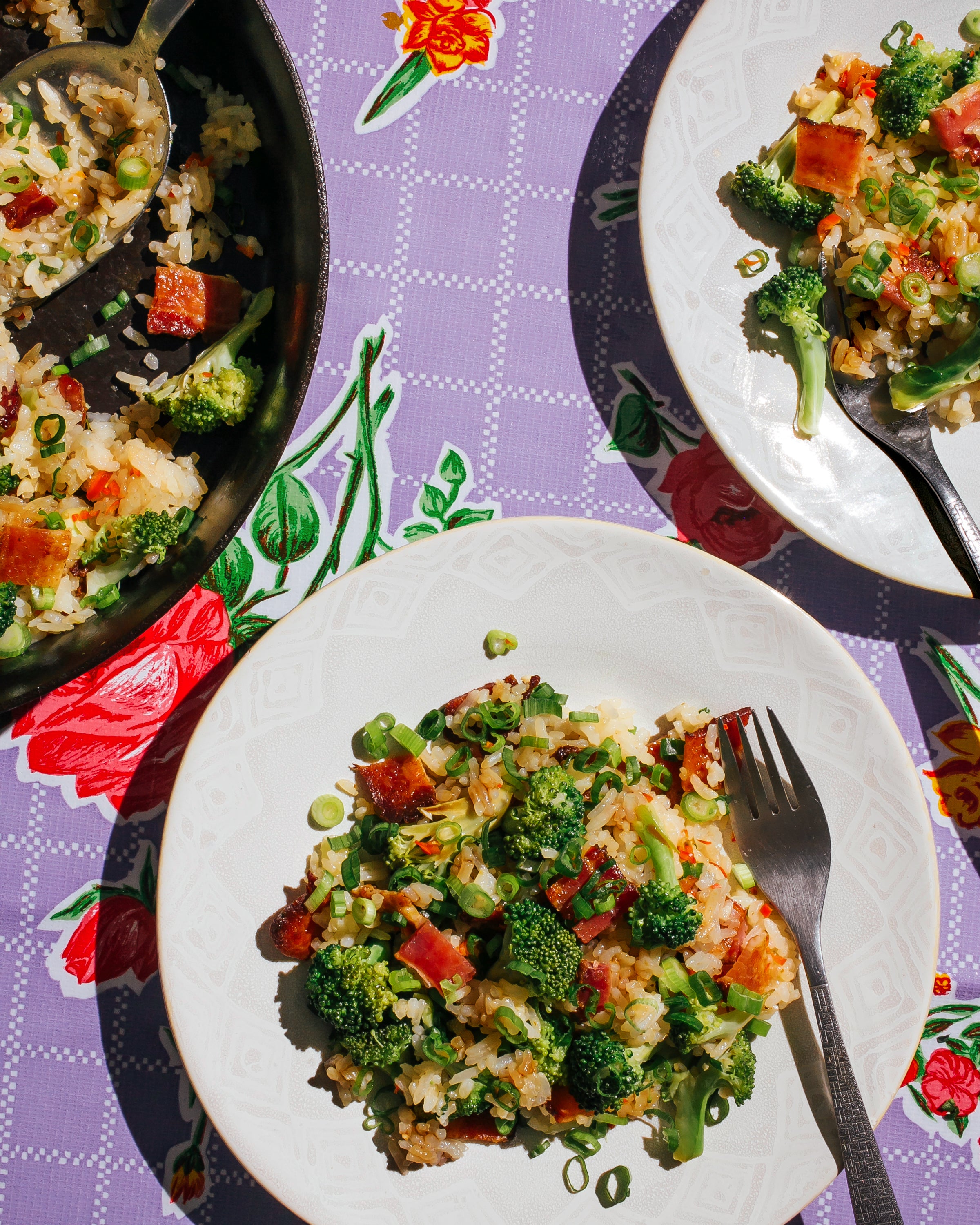 Bacon & Broccoli Garlic Fried Rice