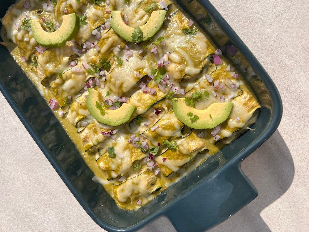 Chicken Zucchini Enchiladas
