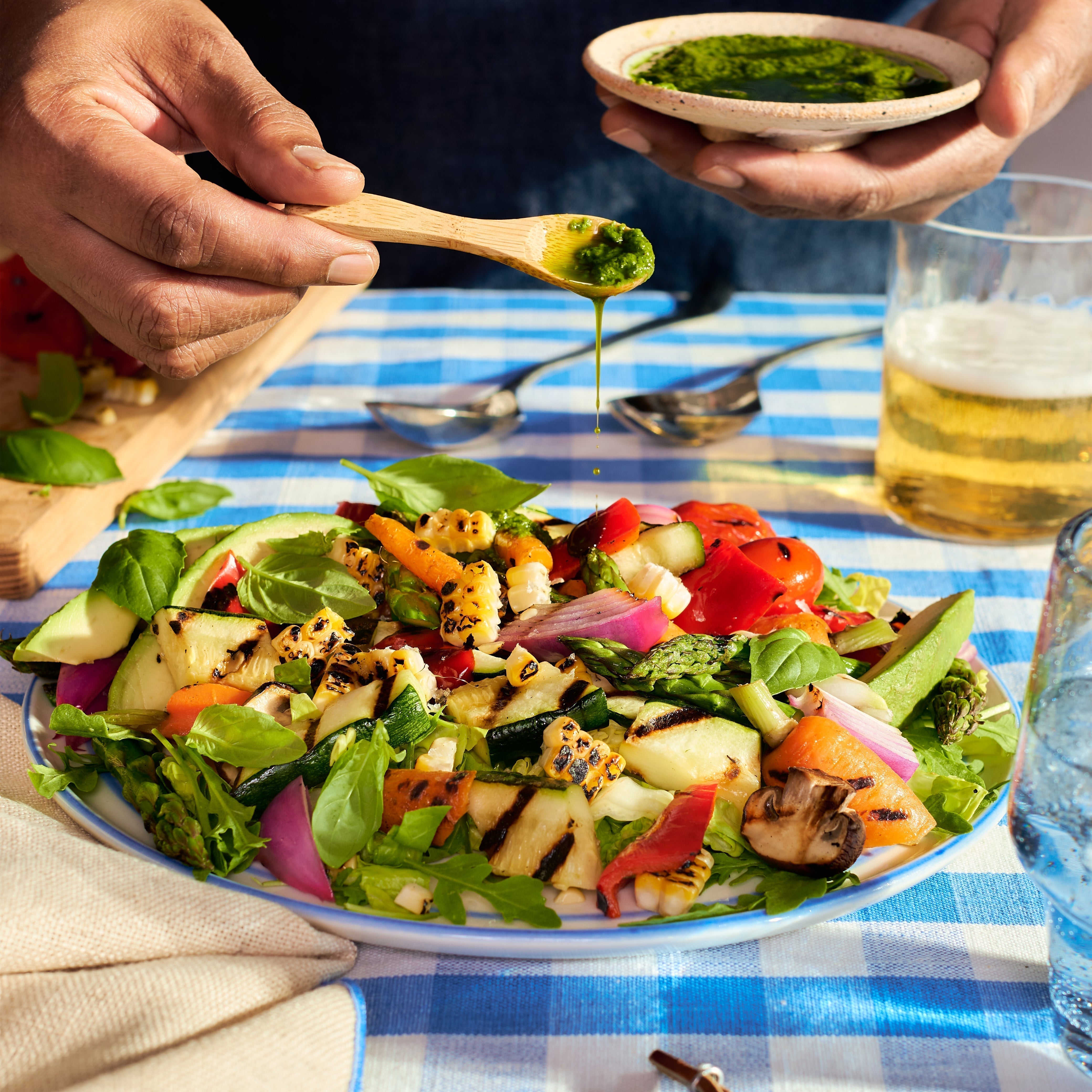Chopped Grilled Summer Salad