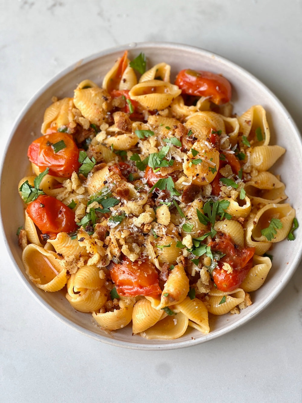 Garlic Bread Pasta