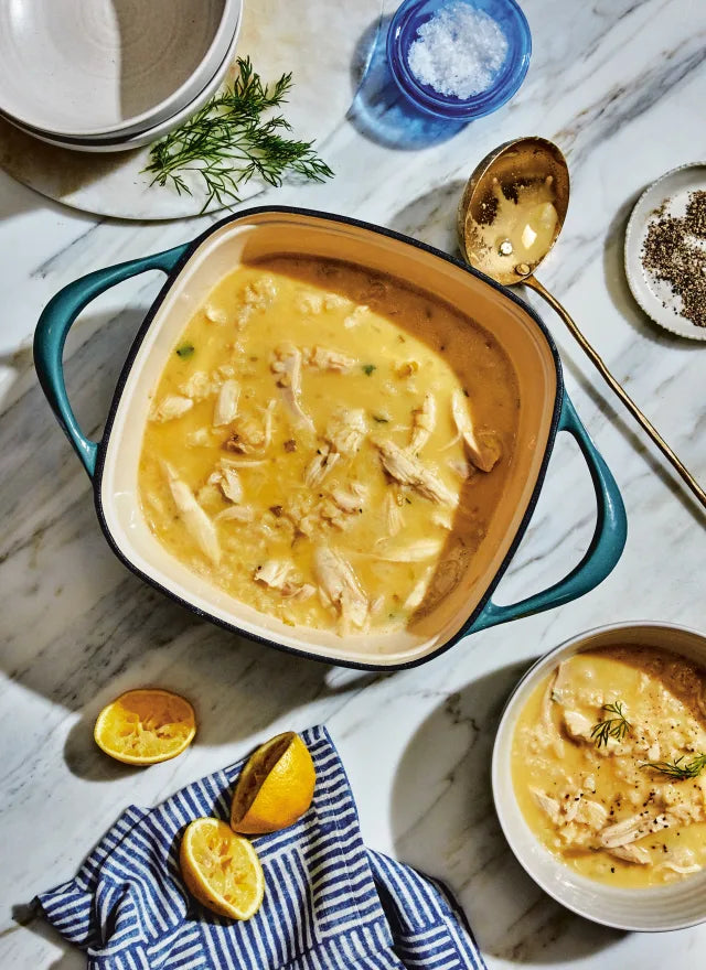 Greek Lemon-Rice Soup (Avgolemono)