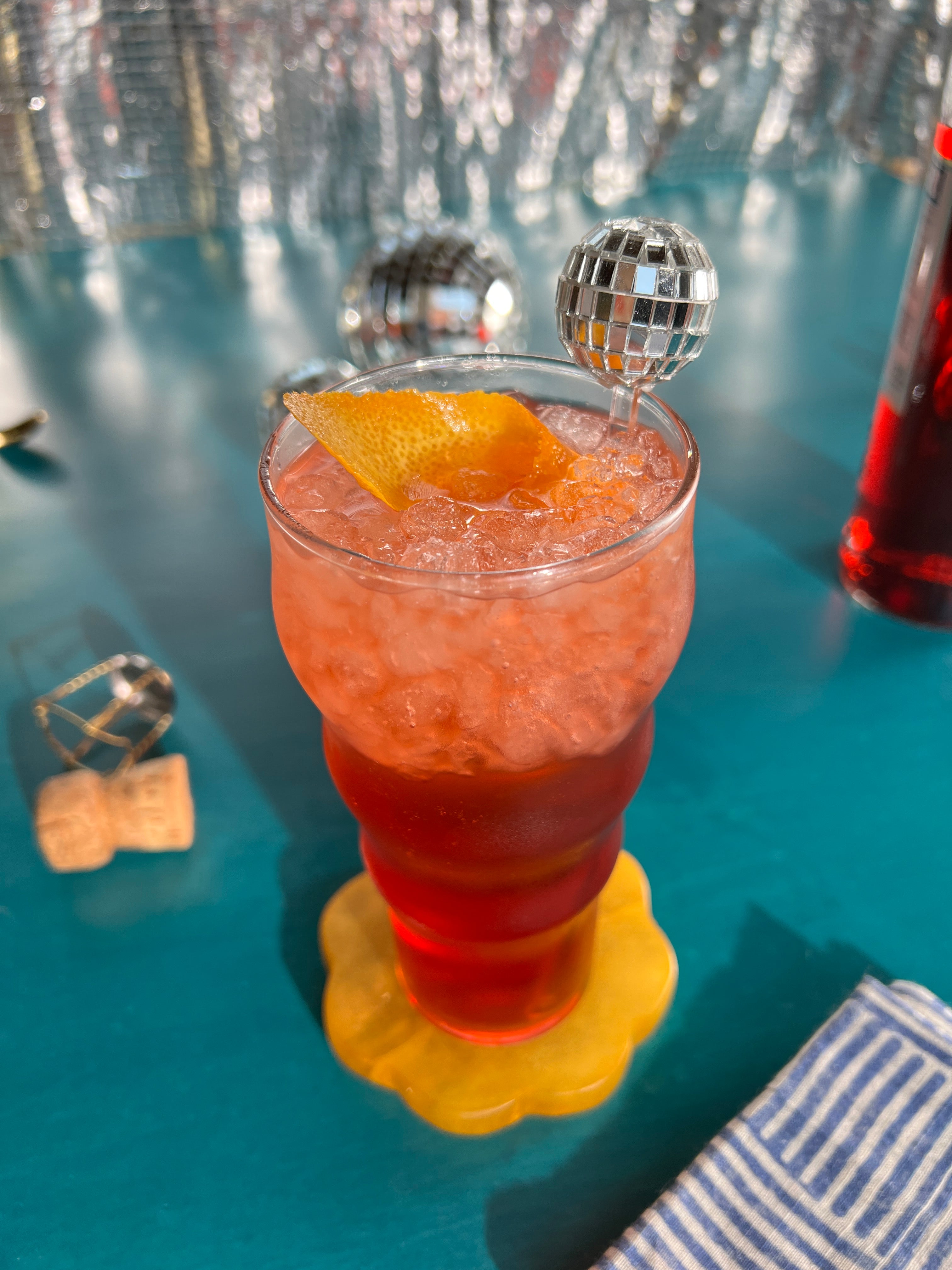 Blood Orange Negroni Sbagliato Swizzle