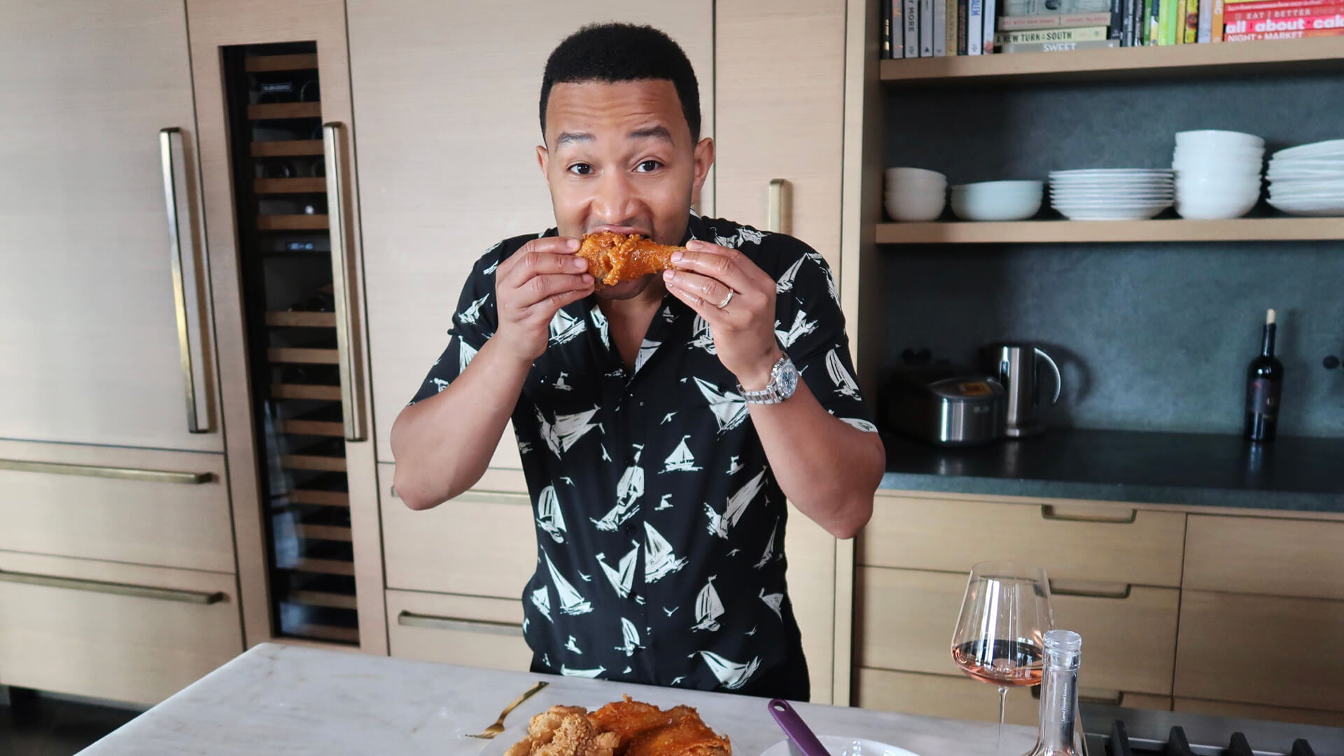 John’s LEGENDary Fried Chicken with Spicy Honey Butter