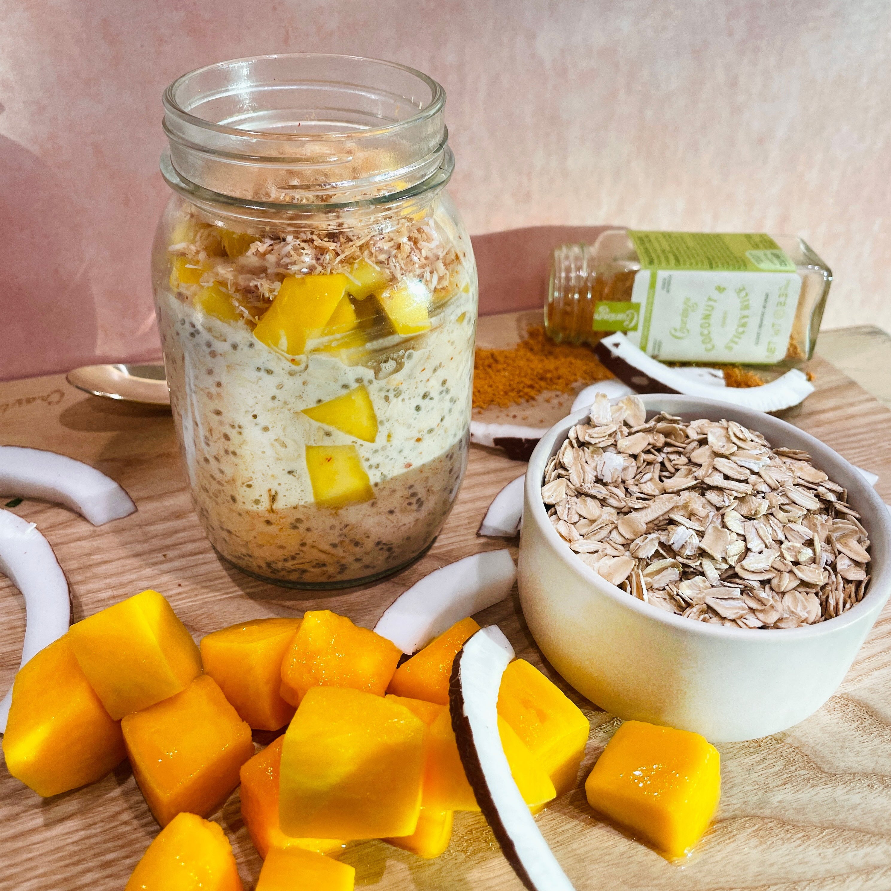 Coconut & Mango Overnight Oats