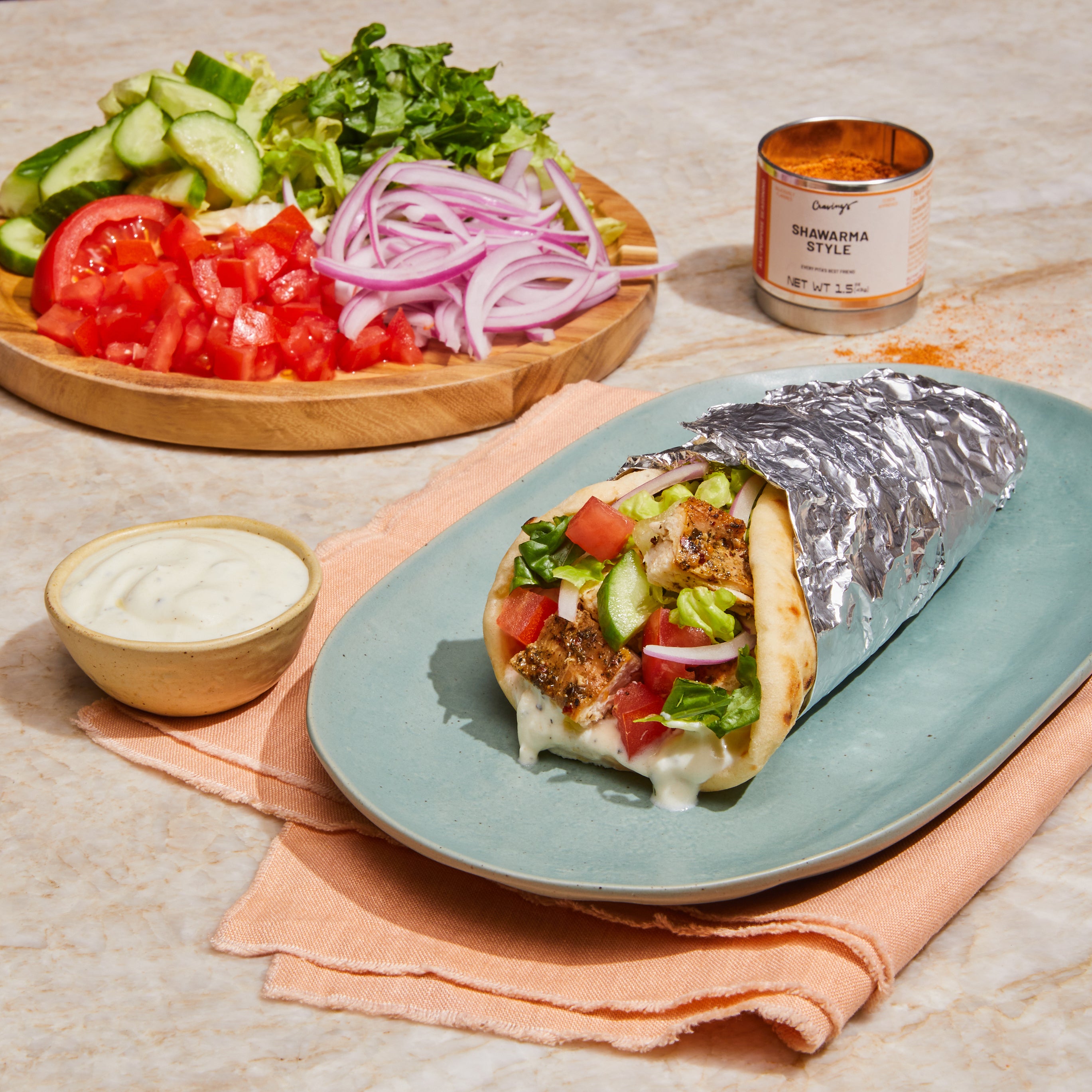 Shawarma-Style Chicken Sandwiches