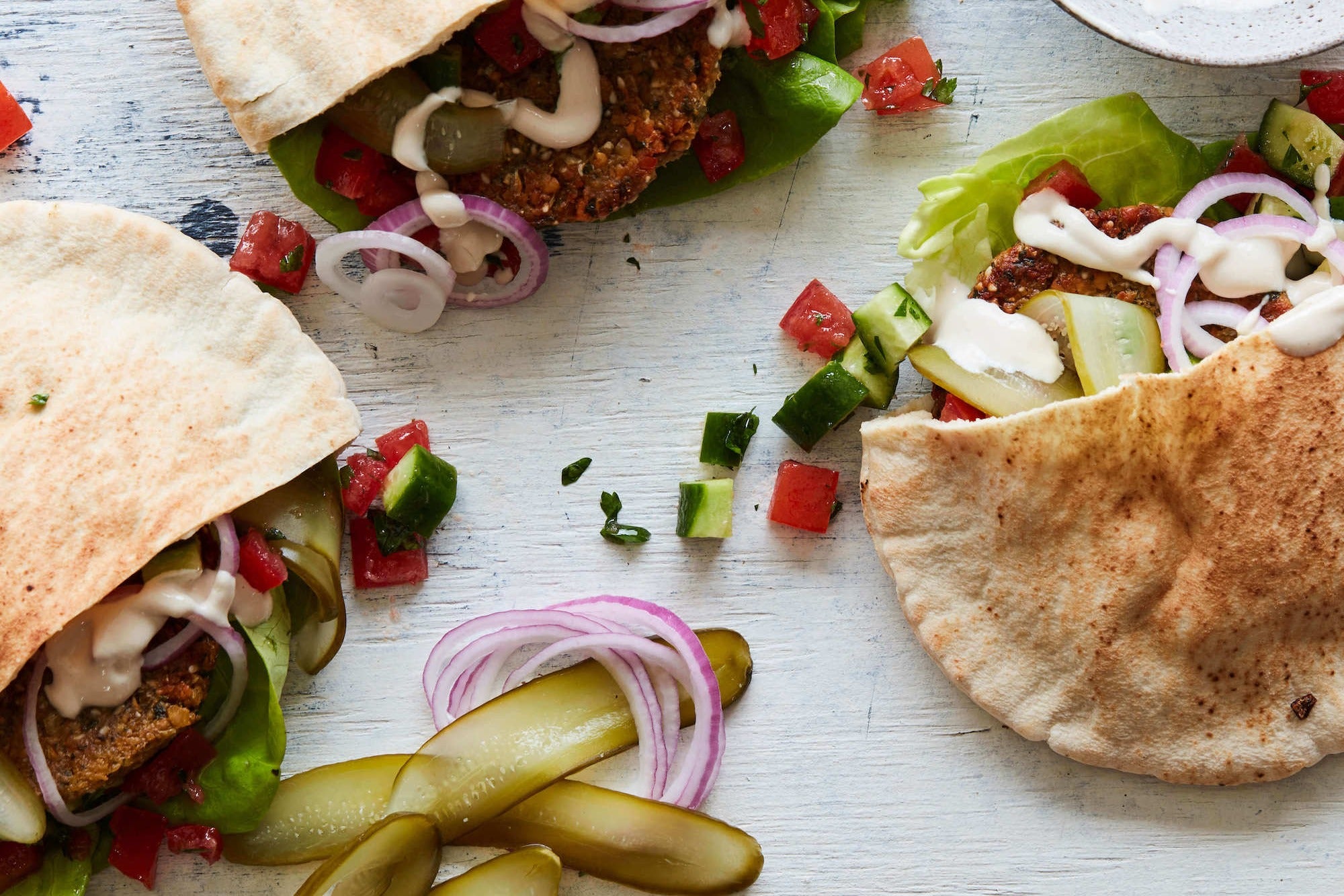 Oven Baked Falafel Sandwiches