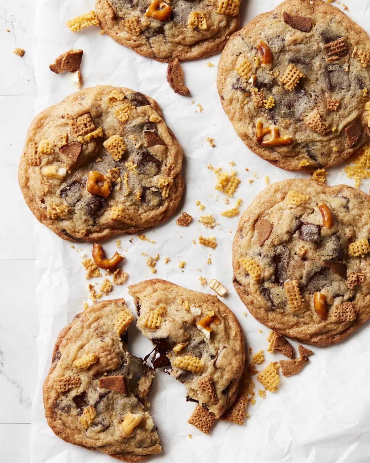 Chex Mix Chocolate Chip Cookies