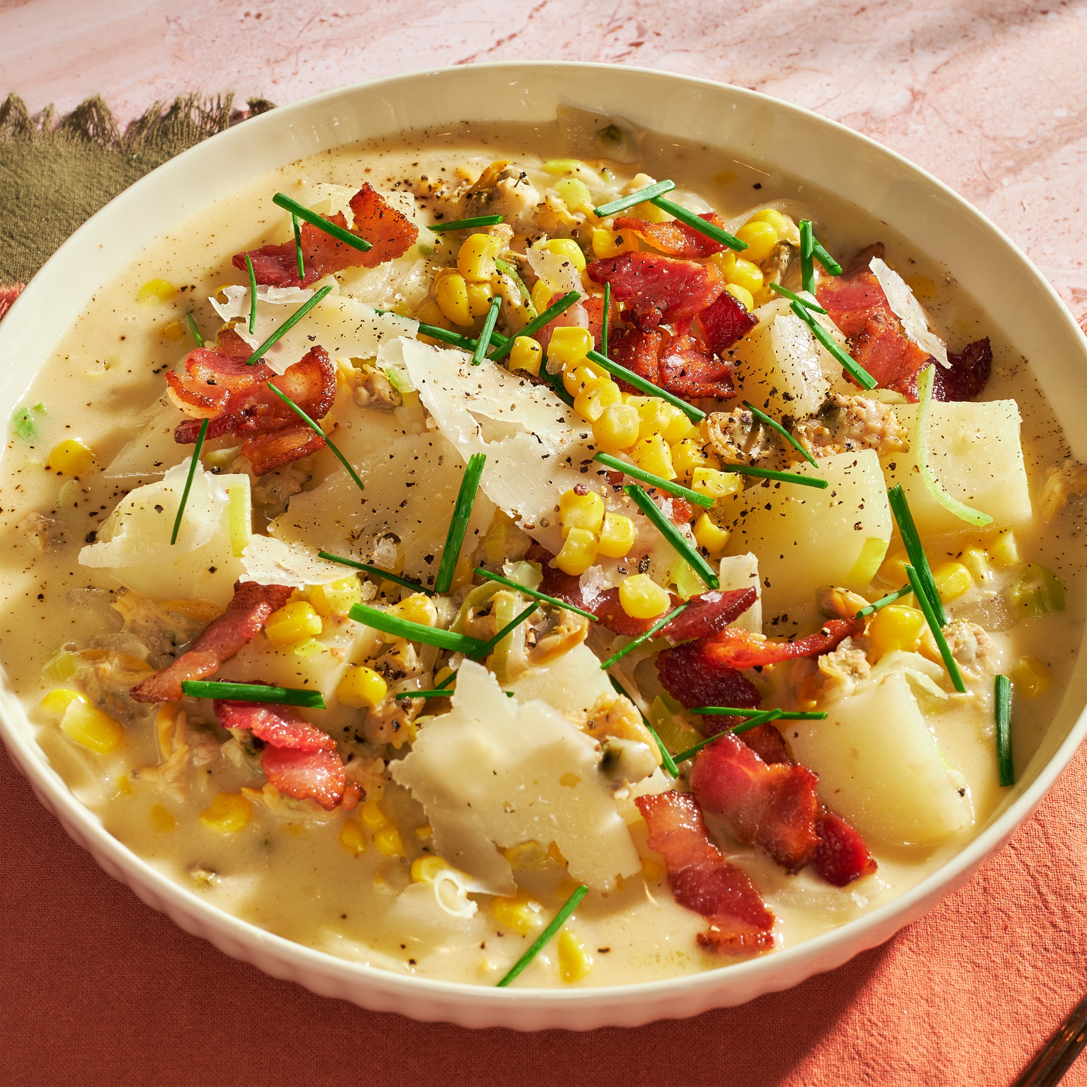 Corn & Truffle Clam Chowder
