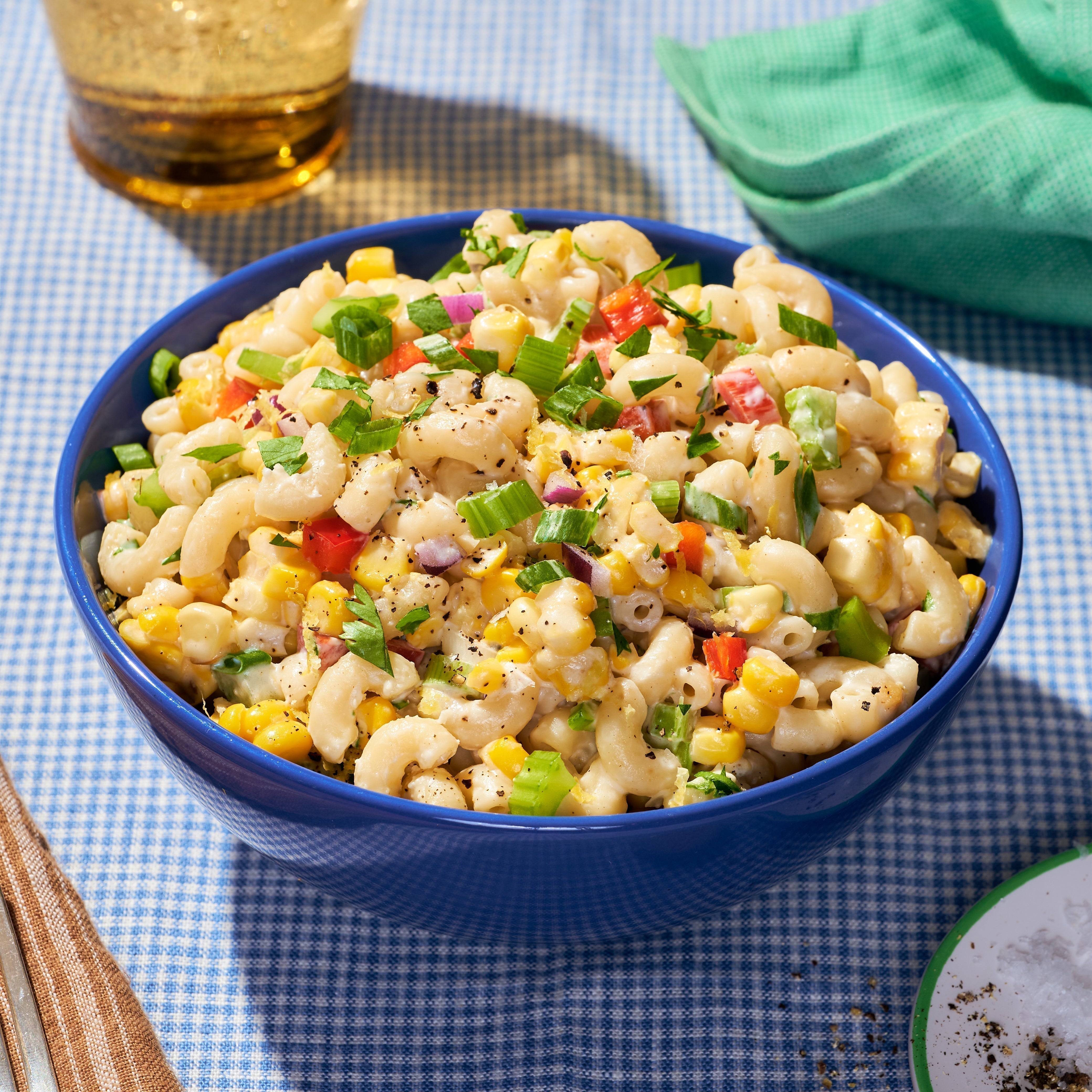 Creamy Corn and Truffle Mac Salad