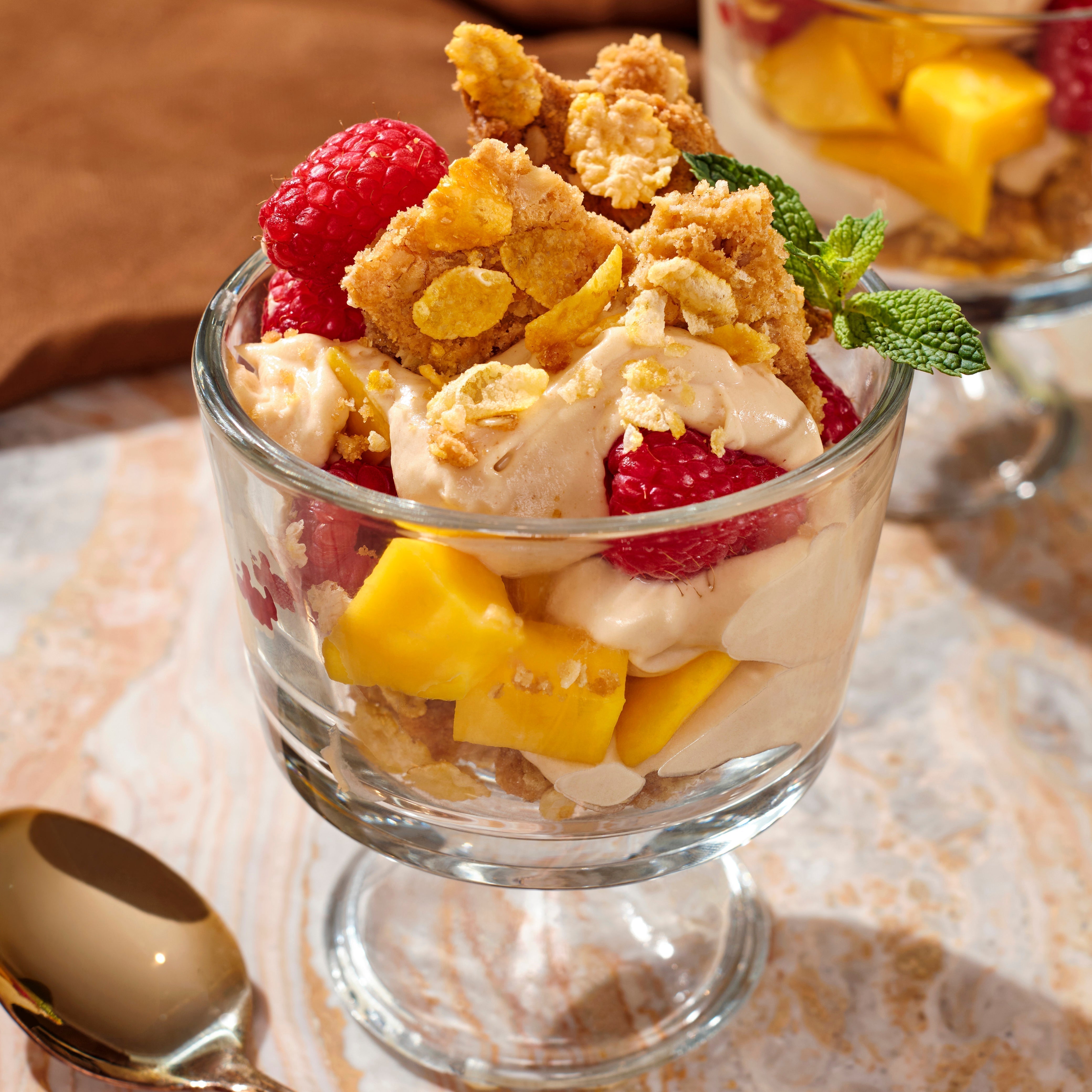 Easy Cookie Brittle Peanut Butter Parfait, No Bake!