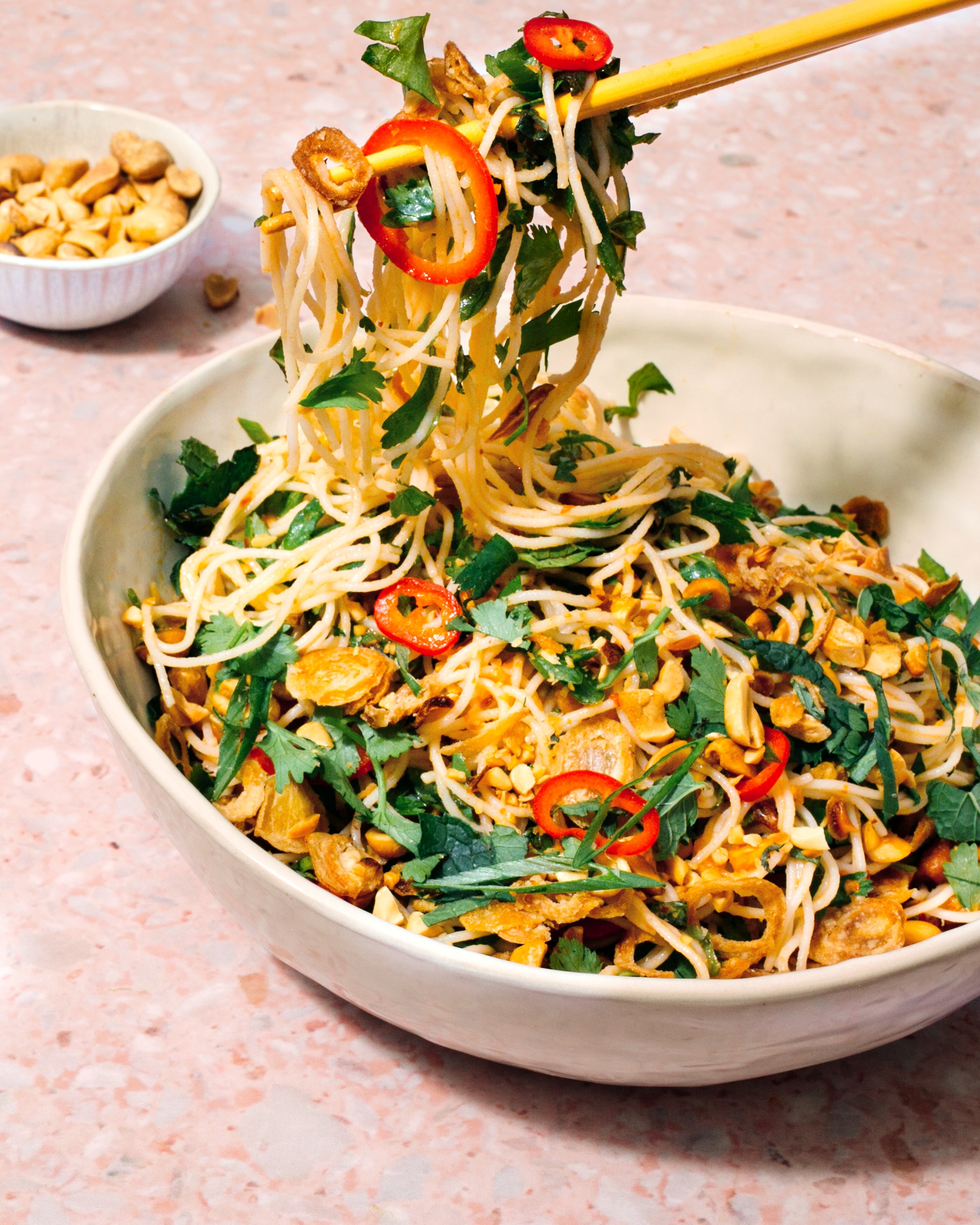 Herby Crunchy Rice Noodle Salad