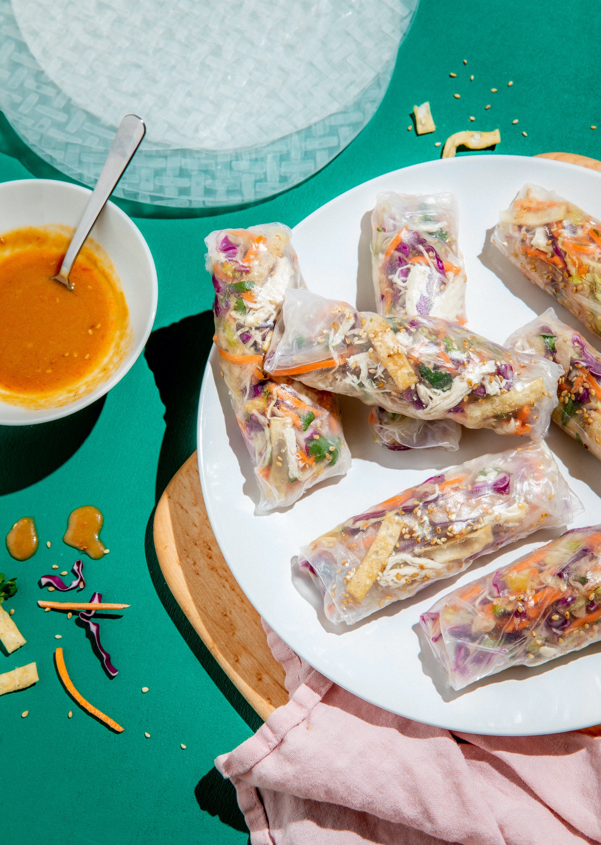 Chinese Chicken Salad Summer Rolls