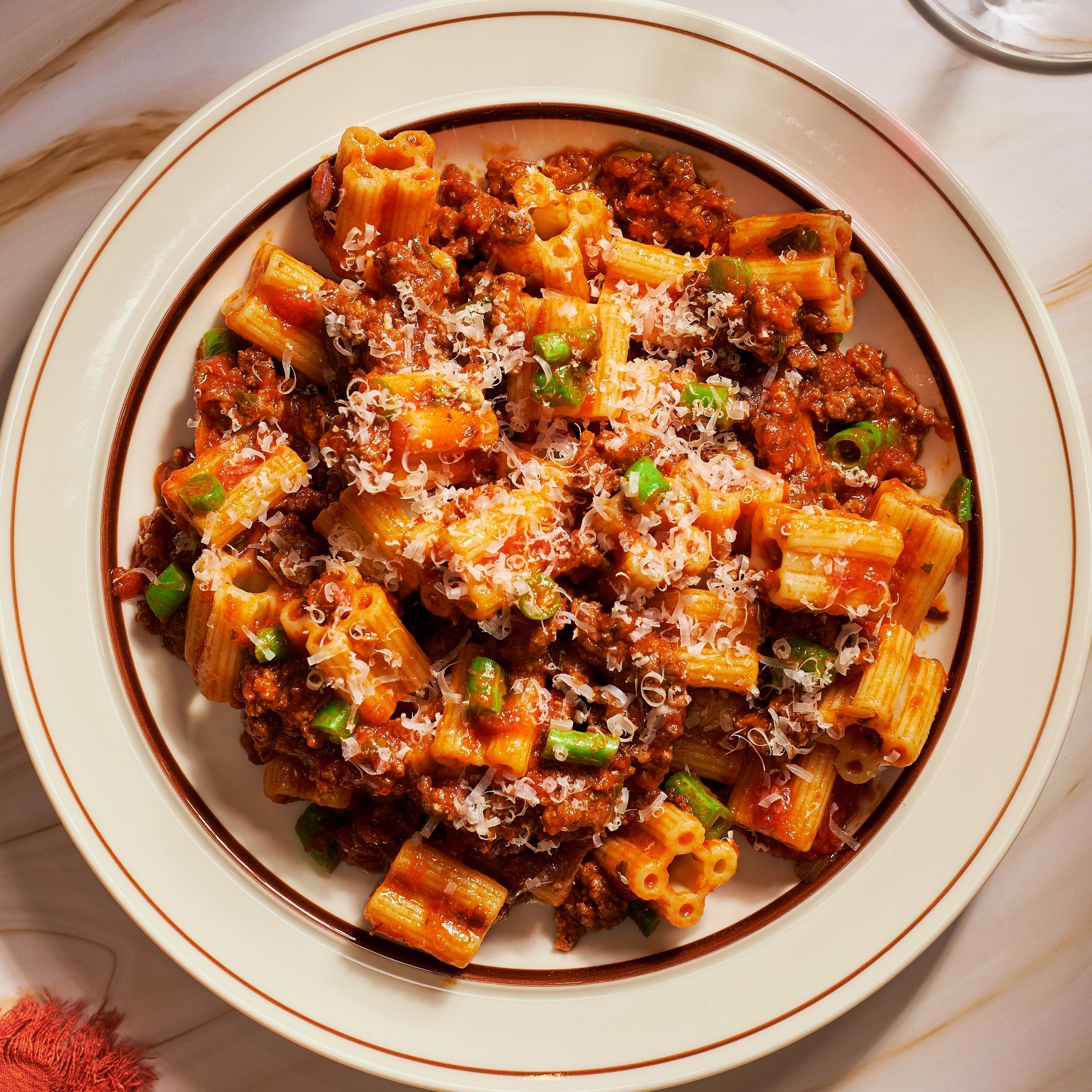 Thai-ish Pasta Bolognese