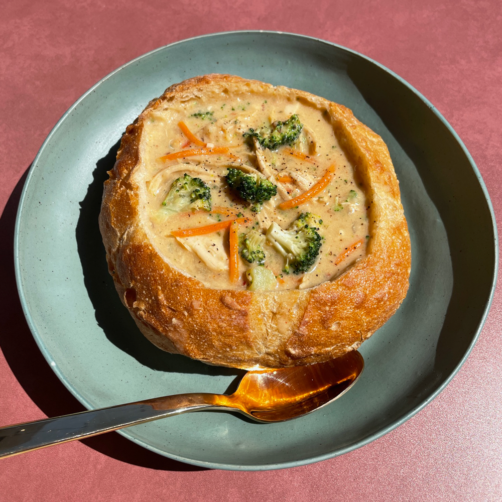 Broccoli Cheddar Chicken Soup Cravings by Chrissy Teigen