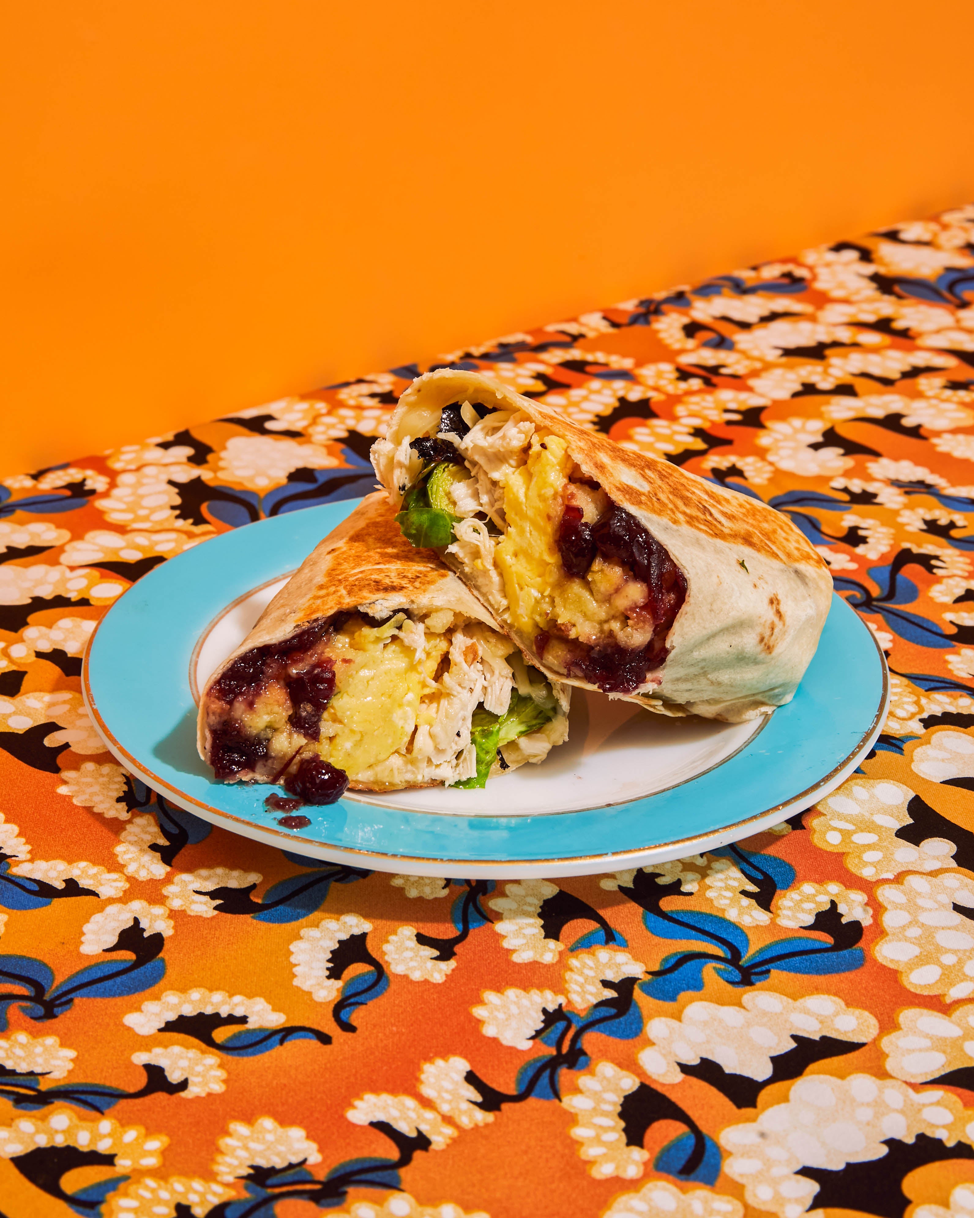 Thanksgiving Leftovers Breakfast Burrito