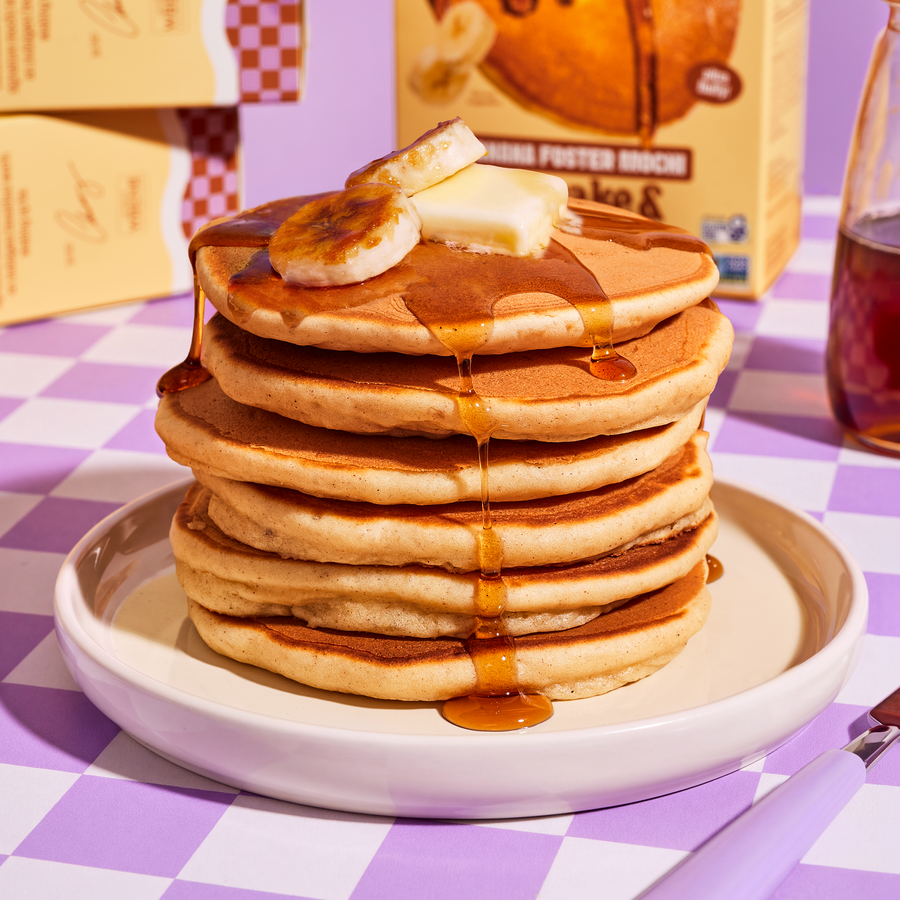 Banana Foster Mochi Pancake & Waffle Mix
