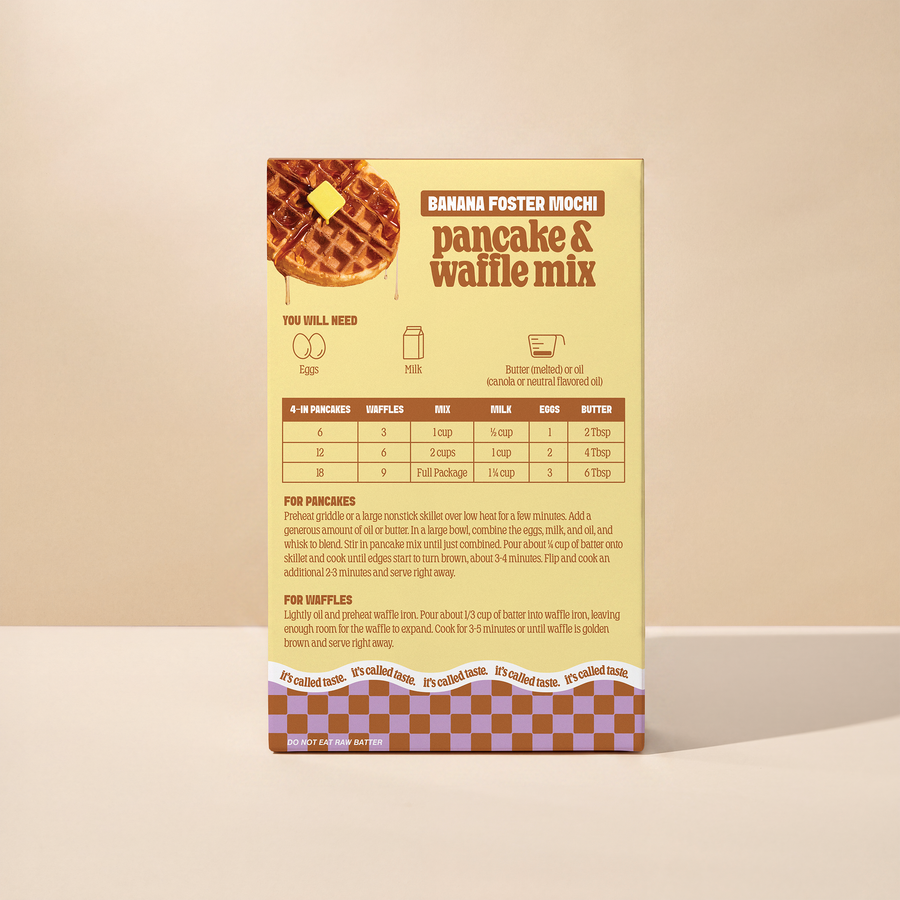 Banana Foster Mochi Pancake & Waffle Mix