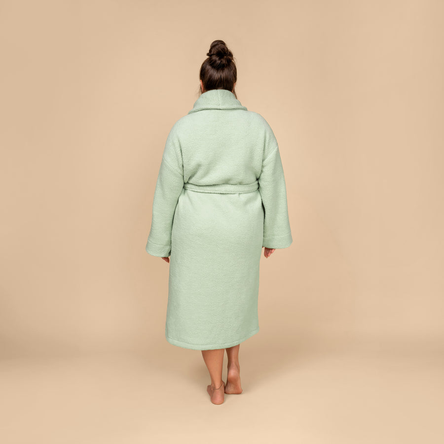 The Teddy Robe in Pistachio Gelato