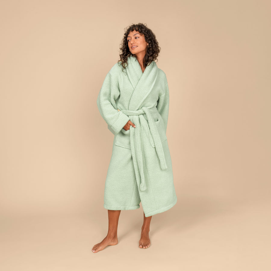 The Teddy Robe in Pistachio Gelato