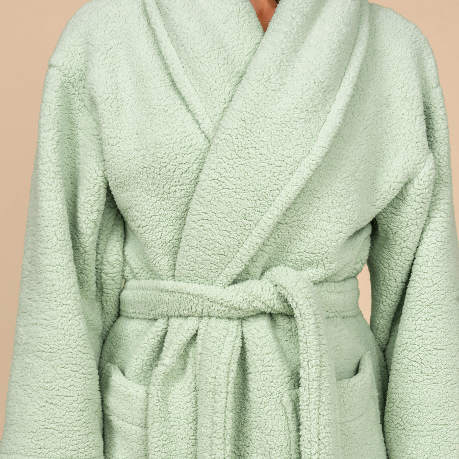 The Teddy Robe in Pistachio Gelato