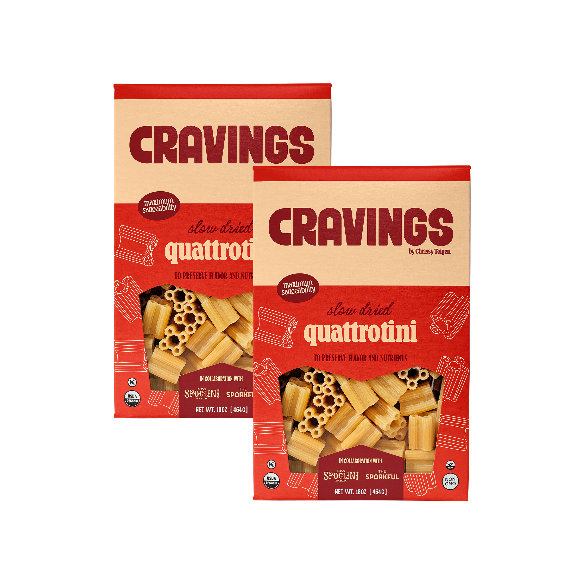 Cravings x Sfoglini Quattrotini Pasta