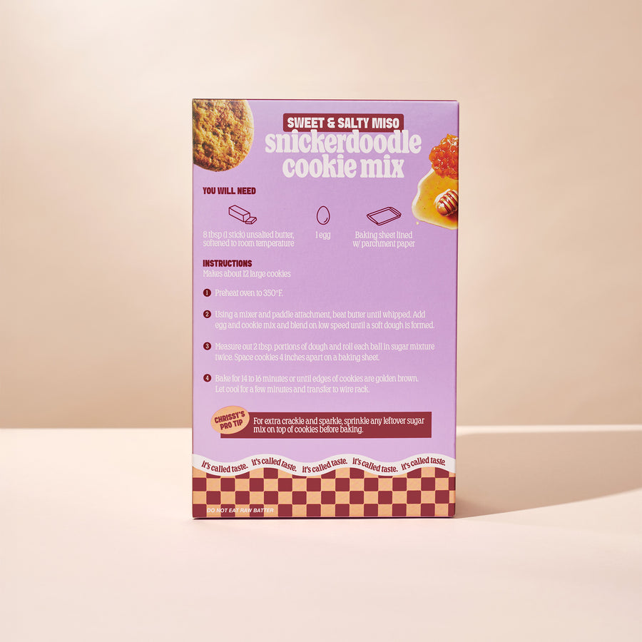 Sweet & Salty Miso Snickerdoodle Cookie Mix