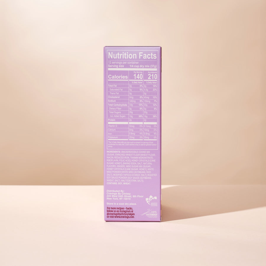 Sweet & Salty Miso Snickerdoodle Cookie Mix