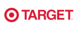 Target logo with red circle and text on a white background
