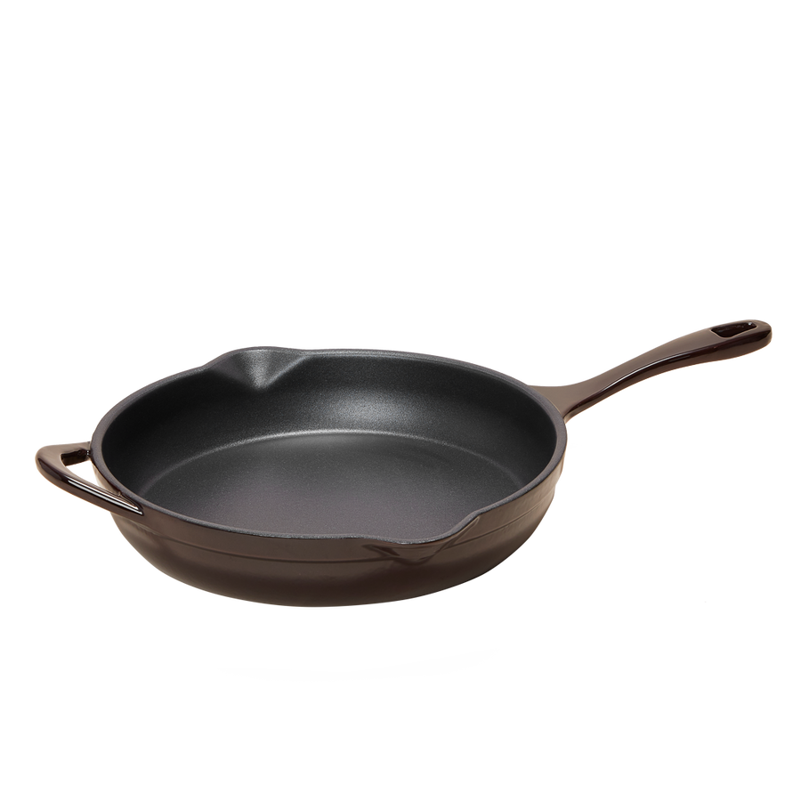 NONSTICK CAST IRON ENAMEL SKILLET