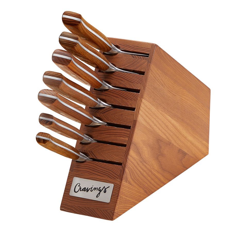 The Essential 8-Piece Slim Knife Block