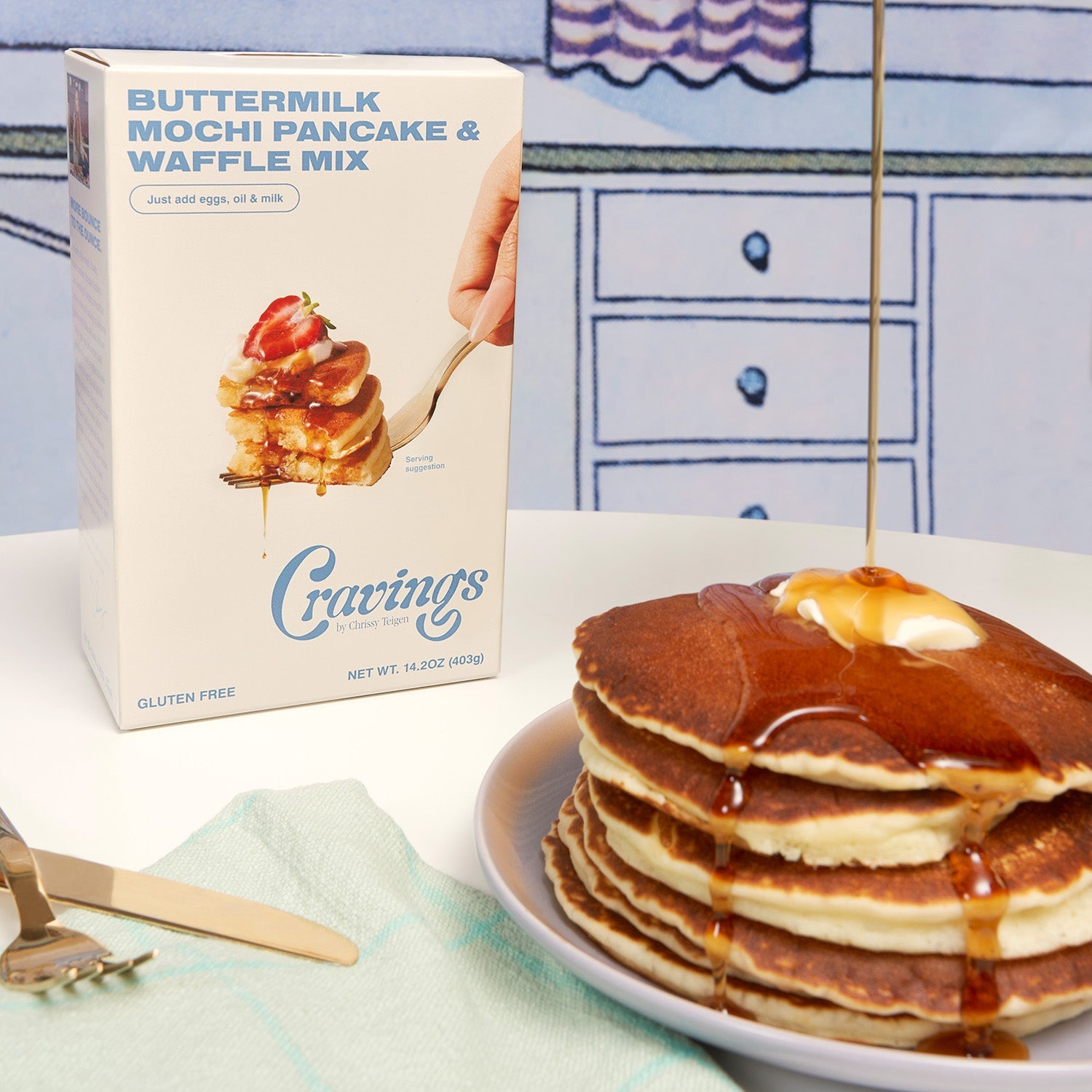 Buttermilk Mochi Pancake & Waffle Mix- 3 Pack