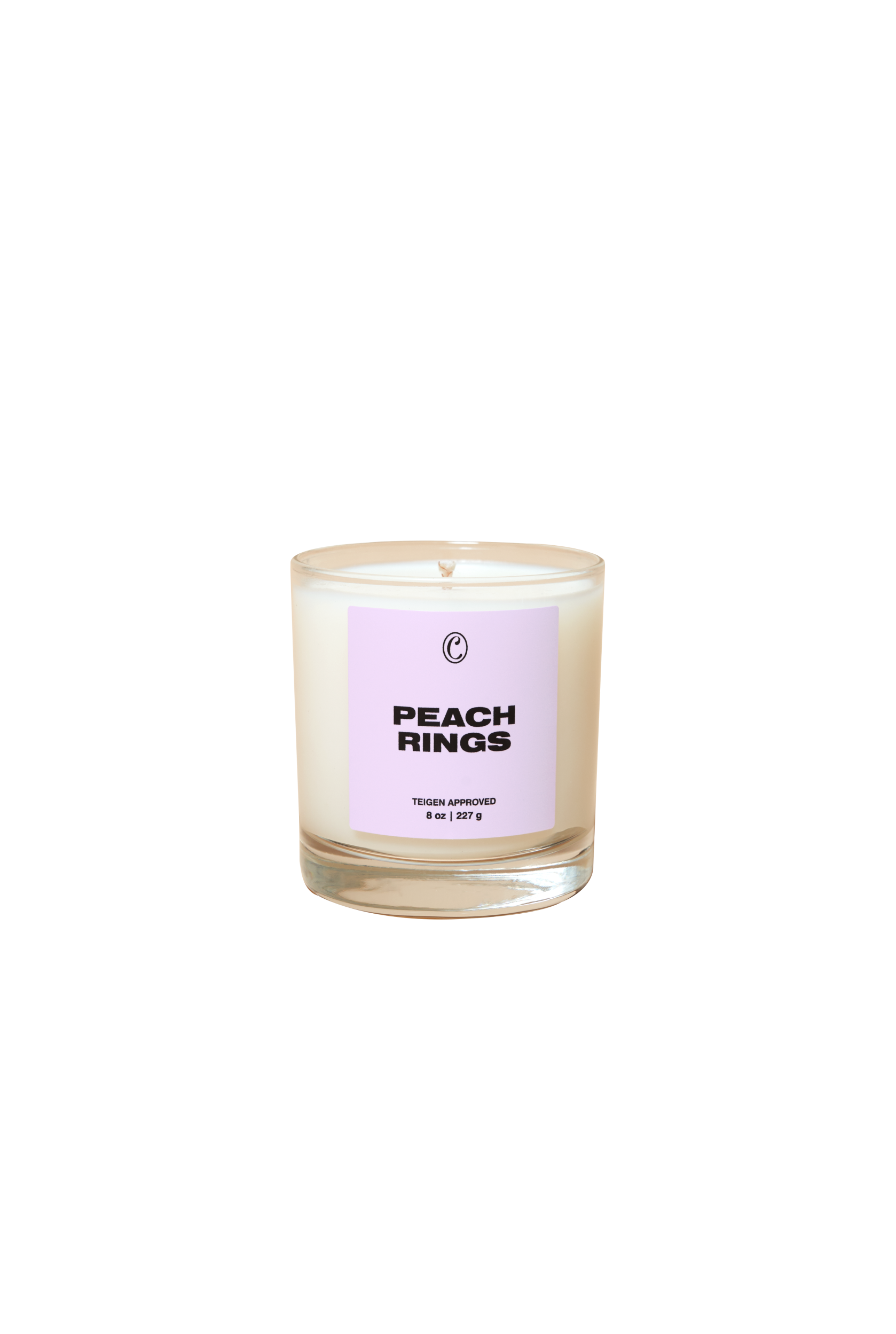 Simmer Down Scented Candle in Peach Rings