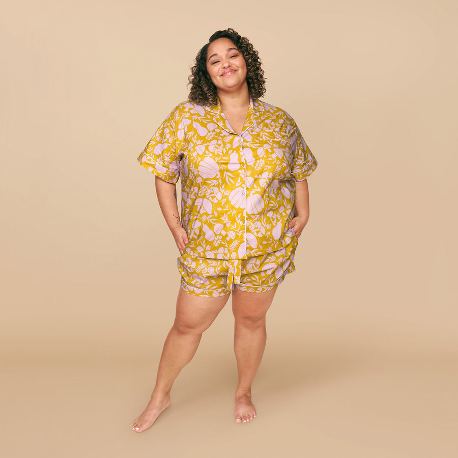 Veg Out Garden PJ Set in Golden Squash