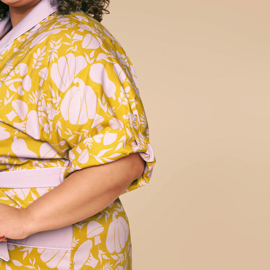 Veg Out Garden PJ Set in Golden Squash